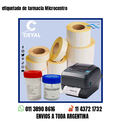 etiquetado de farmacia Microcentro
